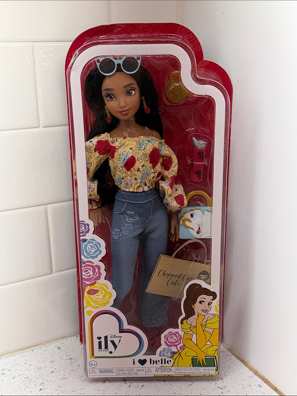 Disney Ily Belle Doll in Yellow Floral Top & Blue Jeans